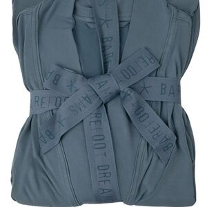 Barefoot Dreams Malibu Collection Sand-Washed Jersey Knit Midi Robe-Seashore